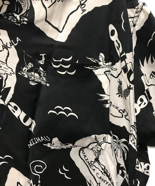 Sun Surf（サンサーフ）Sun Surf (サンサーフ) BEAMS BOY (ビームスボーイ) 別注シャツワンピース ブラック サイズ:FREEの古着・服飾アイテム