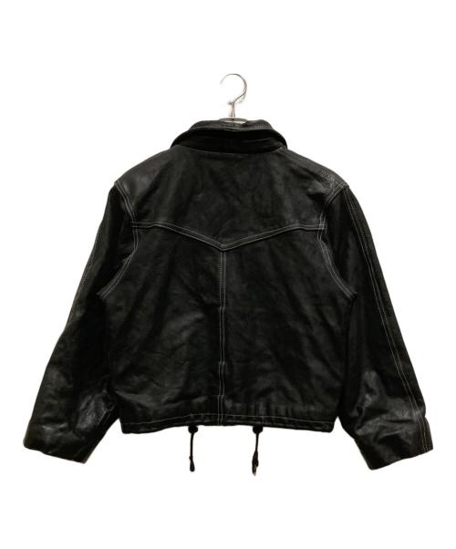 ESPION MODELE（エスピオンモデル）ESPION MODELE (エスピオンモデル) レザーファイヤーマンジャケット ブラック サイズ:2の古着・服飾アイテム