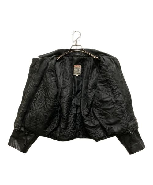 ESPION MODELE（エスピオンモデル）ESPION MODELE (エスピオンモデル) レザーファイヤーマンジャケット ブラック サイズ:2の古着・服飾アイテム