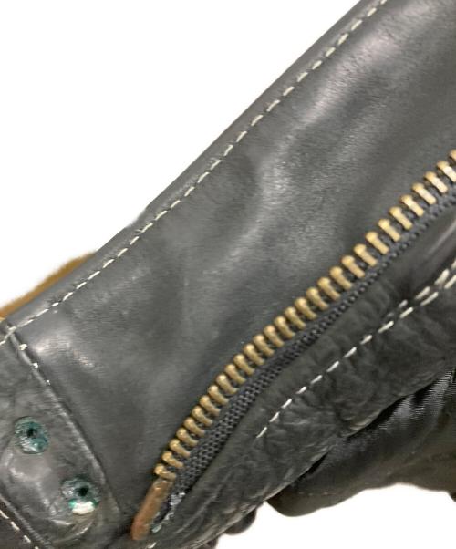 ESPION MODELE（エスピオンモデル）ESPION MODELE (エスピオンモデル) レザーファイヤーマンジャケット ブラック サイズ:2の古着・服飾アイテム