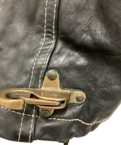 ESPION MODELE（エスピオンモデル）ESPION MODELE (エスピオンモデル) レザーファイヤーマンジャケット ブラック サイズ:2の古着・服飾アイテム