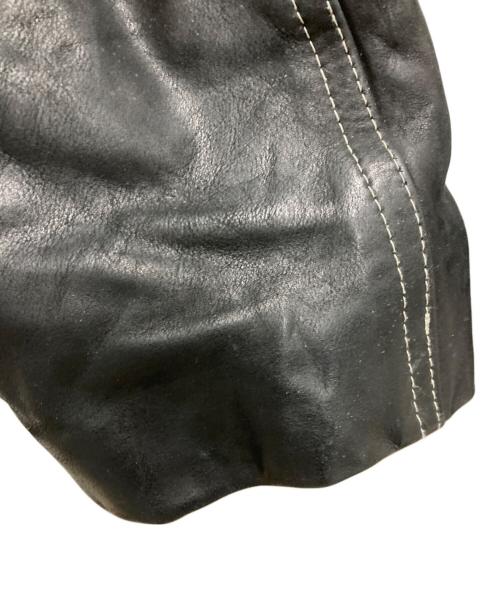 ESPION MODELE（エスピオンモデル）ESPION MODELE (エスピオンモデル) レザーファイヤーマンジャケット ブラック サイズ:2の古着・服飾アイテム