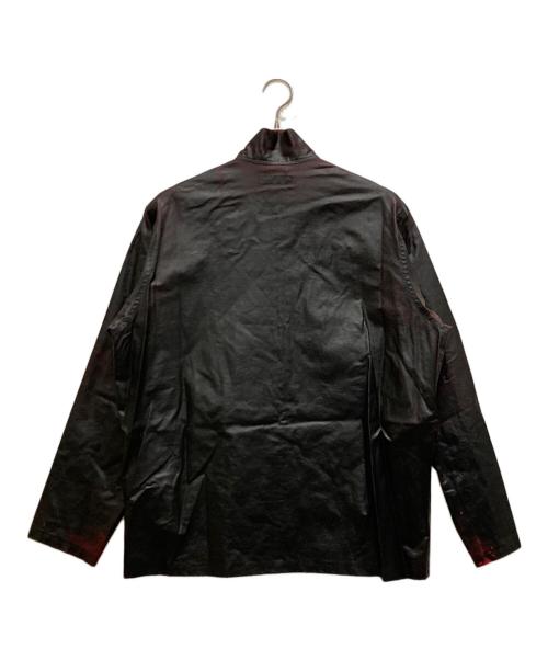 Y's for men（ワイズフォーメン）Y's for men (ワイズフォーメン) コーティングジャケット ブラック×レッド サイズ:3の古着・服飾アイテム