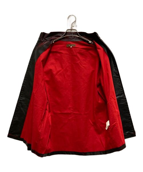 Y's for men（ワイズフォーメン）Y's for men (ワイズフォーメン) コーティングジャケット ブラック×レッド サイズ:3の古着・服飾アイテム