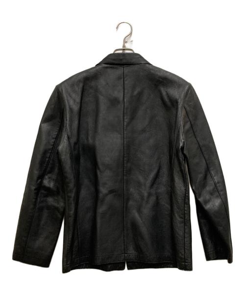 dual（デュアル）dual (デュアル) ピックレザージャケット ブラック サイズ:Lの古着・服飾アイテム