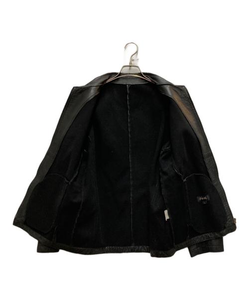 dual（デュアル）dual (デュアル) ピックレザージャケット ブラック サイズ:Lの古着・服飾アイテム