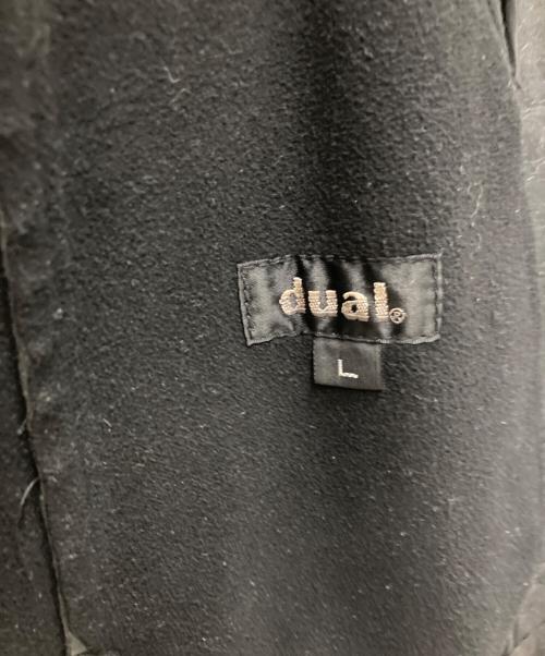 dual（デュアル）dual (デュアル) ピックレザージャケット ブラック サイズ:Lの古着・服飾アイテム