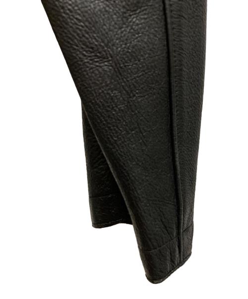 dual（デュアル）dual (デュアル) ピックレザージャケット ブラック サイズ:Lの古着・服飾アイテム