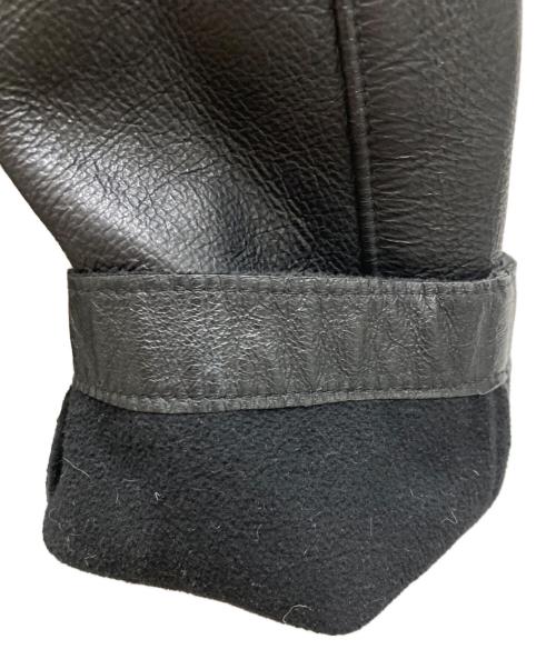 dual（デュアル）dual (デュアル) ピックレザージャケット ブラック サイズ:Lの古着・服飾アイテム