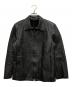 dual（デュアル）の古着「ピックレザージャケット」｜ブラック