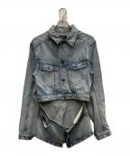 EGONLABエゴンラボ）の古着「24SS CUT OUT DENIM JACKET」｜ブルー