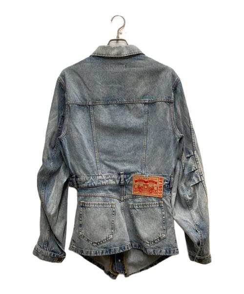 EGONLAB（エゴンラボ）EGONLAB (エゴンラボ) 24SS CUT OUT DENIM JACKET ブルー サイズ:Mの古着・服飾アイテム