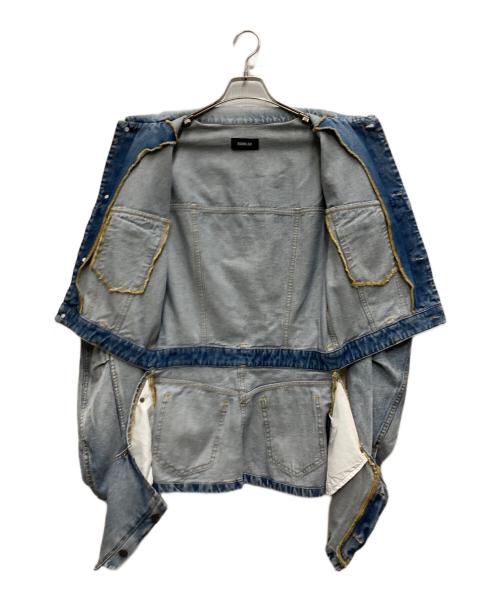 EGONLAB（エゴンラボ）EGONLAB (エゴンラボ) 24SS CUT OUT DENIM JACKET ブルー サイズ:Mの古着・服飾アイテム