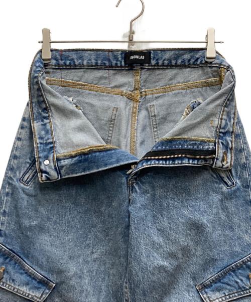 EGONLAB（エゴンラボ）EGONLAB (エゴンラボ) 24SS デニムカーゴパンツ ブルー サイズ:Sの古着・服飾アイテム