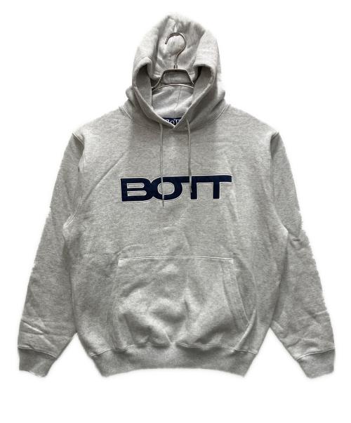 BoTT（ボット）BoTT (ボット) V2 LOGO HOODIE グレー サイズ:Lの古着・服飾アイテム