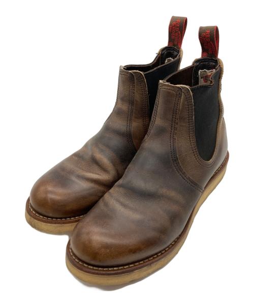 RED WING（レッドウィング）RED WING (レッドウィング) サイドゴアブーツ ブラウン サイズ:US 7 1/2の古着・服飾アイテム