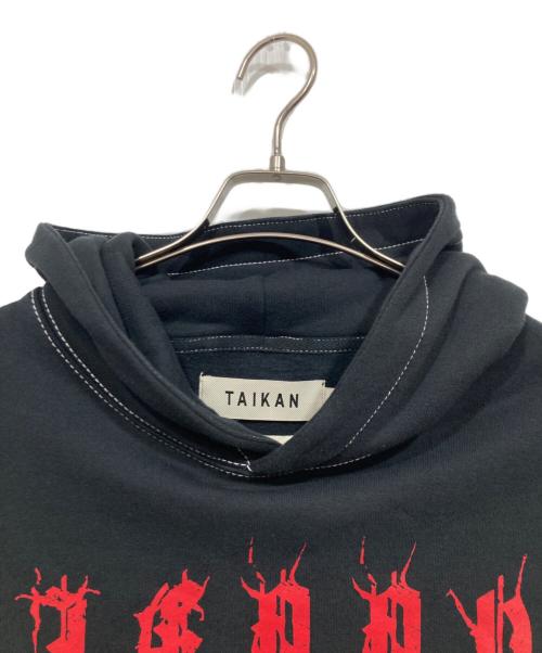 TAIKAN（テイケン）TAIKAN (テイケン) プリントパーカー ブラック サイズ:Ｍの古着・服飾アイテム