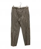 Brilla per il gustoブリッラ ペル イルグースト）の古着「オルタネイトストライプ イージーパンツ」｜ブラウン
