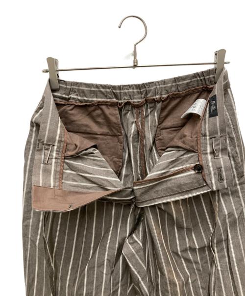 Brilla per il gusto（ブリッラ ペル イルグースト）Brilla per il gusto (ブリッラ ペル イルグースト) オルタネイトストライプ イージーパンツ ブラウン サイズ:48の古着・服飾アイテム