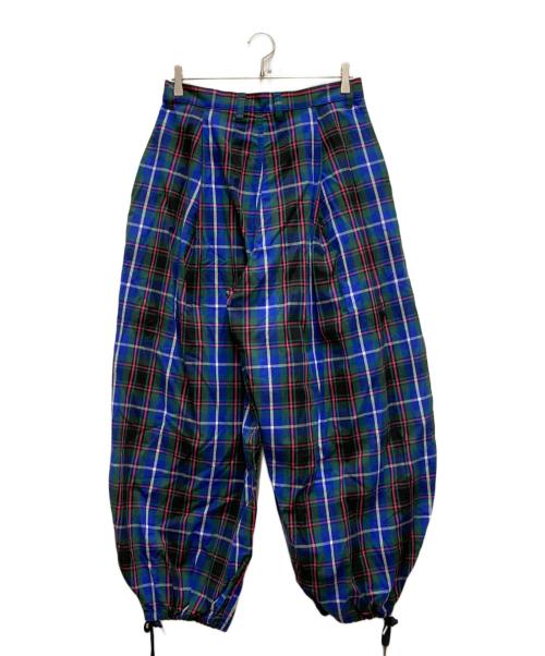 Vivienne Westwood man（ヴィヴィアン ウェストウッド マン）Vivienne Westwood man (ヴィヴィアン ウェストウッド マン) FRONT BACK TUCK トラウザーズ ブルー サイズ:46の古着・服飾アイテム