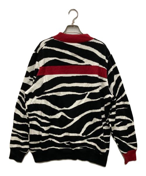 sacai（サカイ）sacai (サカイ) ゼブラ柄ニット ホワイト×ブラック サイズ:1の古着・服飾アイテム