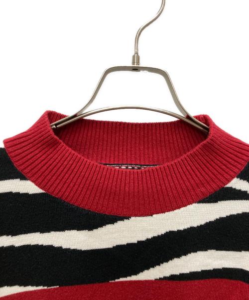 sacai（サカイ）sacai (サカイ) ゼブラ柄ニット ホワイト×ブラック サイズ:1の古着・服飾アイテム
