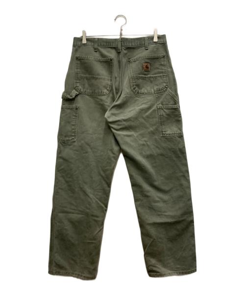 CarHartt（カーハート）CarHartt (カーハート) ダブルニーパンツ モスグリーン サイズ:81cm (W32)の古着・服飾アイテム