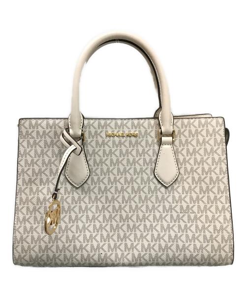 MICHAEL KORS（マイケル・コース）MICHAEL KORS (マイケル・コース) SHEILA センタージップ サッチェル ミディアム ホワイトの古着・服飾アイテム