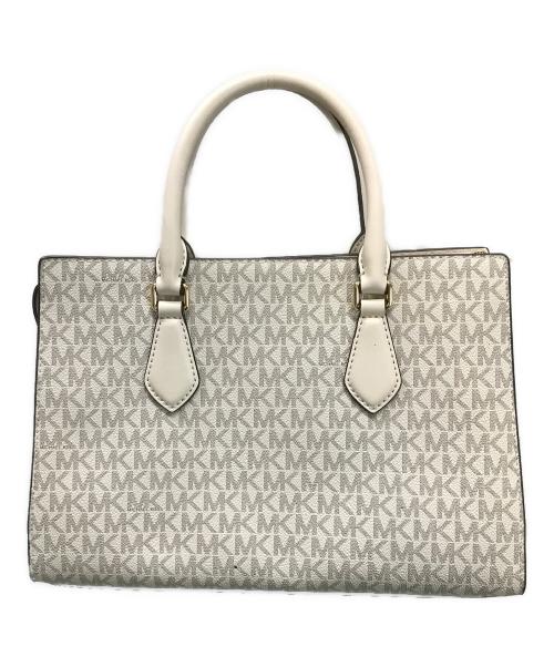 MICHAEL KORS（マイケル・コース）MICHAEL KORS (マイケル・コース) SHEILA センタージップ サッチェル ミディアム ホワイトの古着・服飾アイテム