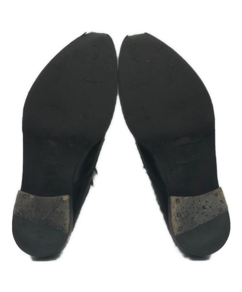 Acne studios（アクネ ストゥディオス）Acne studios (アクネ ストゥディオス) ポインテッドトゥ レースアップシューズ ブラック×ブルー サイズ:38の古着・服飾アイテム