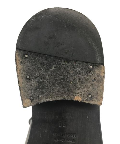 Acne studios（アクネ ストゥディオス）Acne studios (アクネ ストゥディオス) ポインテッドトゥ レースアップシューズ ブラック×ブルー サイズ:38の古着・服飾アイテム