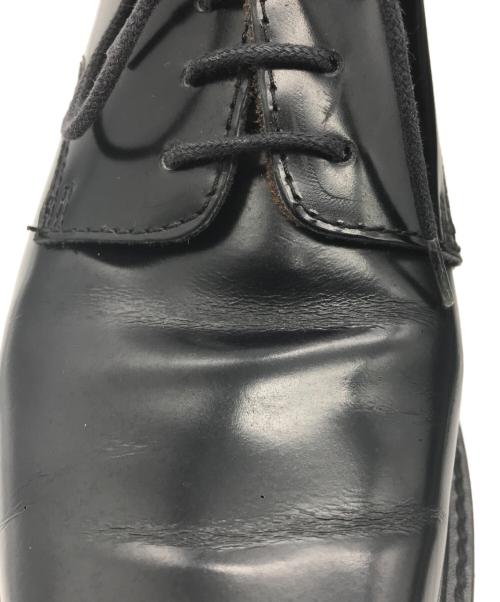 Acne studios（アクネ ストゥディオス）Acne studios (アクネ ストゥディオス) ポインテッドトゥ レースアップシューズ ブラック×ブルー サイズ:38の古着・服飾アイテム