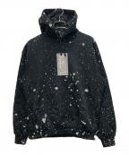 BlackEyePatchブラックアイパッチ）の古着「SPLATTERED REFLECTOR HWC LABEL HOODIE」｜ブラック