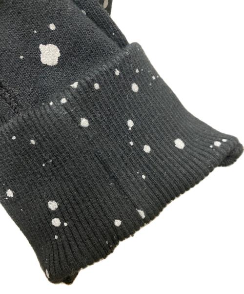 BlackEyePatch（ブラックアイパッチ）BlackEyePatch (ブラックアイパッチ) SPLATTERED REFLECTOR HWC LABEL HOODIE ブラック サイズ:Lの古着・服飾アイテム