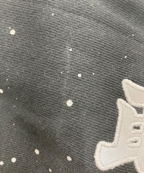 BlackEyePatch（ブラックアイパッチ）BlackEyePatch (ブラックアイパッチ) SPLATTERED REFLECTOR HWC LABEL HOODIE ブラック サイズ:Lの古着・服飾アイテム