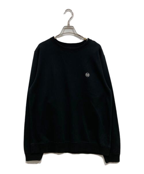 uniform experiment（ユニフォームエクスペリメント）uniform experiment (ユニフォームエクスペリメント) AUTHENTIC CREWNECK SWEAT ブラック サイズ:Lの古着・服飾アイテム