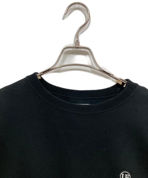 uniform experiment（ユニフォームエクスペリメント）uniform experiment (ユニフォームエクスペリメント) AUTHENTIC CREWNECK SWEAT ブラック サイズ:Lの古着・服飾アイテム