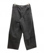 ESTUDIO NIKSENエストゥディオ・ニクセン）の古着「バルーンデニムパンツ」｜ブラック