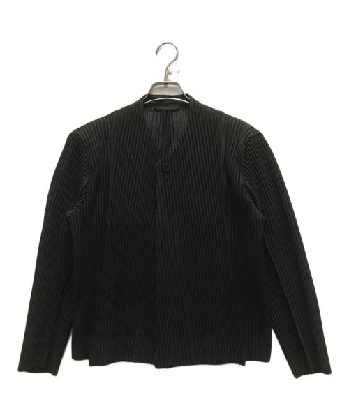 HOMME PLISSE ISSEY MIYAKE（オム プリッセ イッセイ ミヤケ）HOMME PLISSE ISSEY MIYAKE (オム プリッセ イッセイ ミヤケ) 21AW SOLID PLEATS ジャケット グレー サイズ:1の古着・服飾アイテム