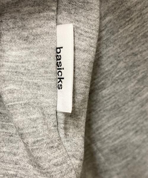 BASICKS（ベイシックス）BASICKS (ベイシックス) SAILOR BONDED SWEAT グレー サイズ:Sの古着・服飾アイテム