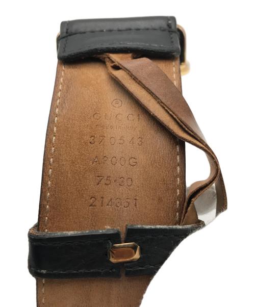GUCCI（グッチ）GUCCI (グッチ) インターロッキングG バックルベルト ブラックの古着・服飾アイテム