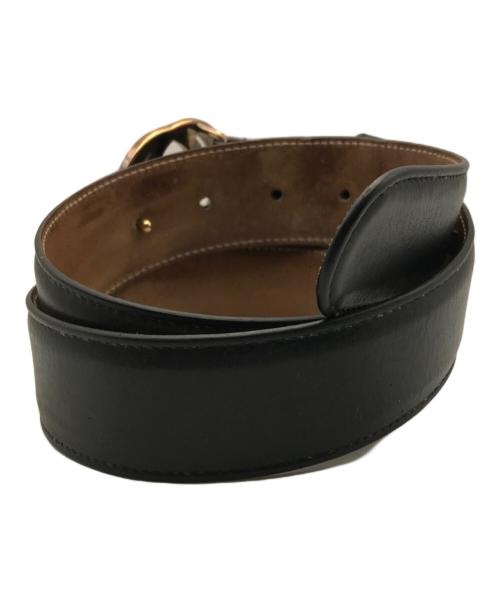 GUCCI（グッチ）GUCCI (グッチ) インターロッキングG バックルベルト ブラックの古着・服飾アイテム