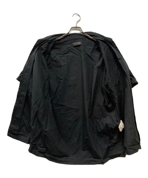 s'yte（サイト）s'yte (サイト) ジップアップ半袖シャツ ブラック サイズ:3の古着・服飾アイテム