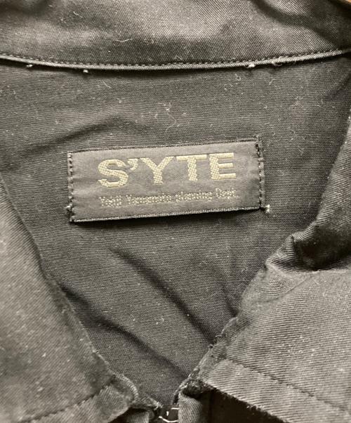 s'yte（サイト）s'yte (サイト) ジップアップ半袖シャツ ブラック サイズ:3の古着・服飾アイテム