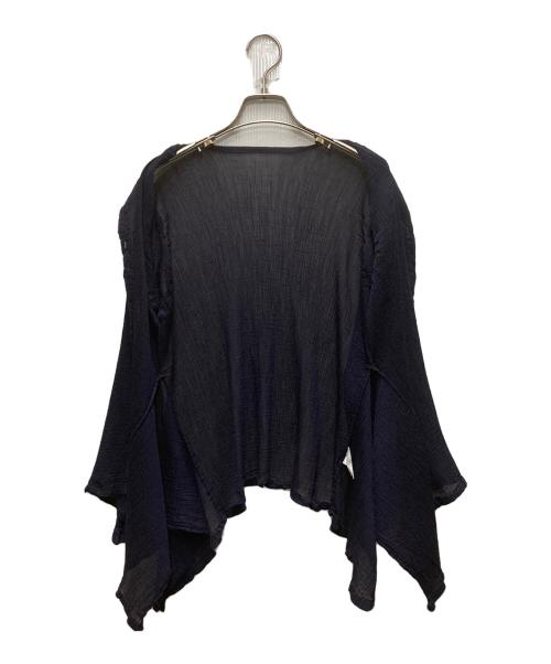 me ISSEY MIYAKE（ミーイッセイ ミヤケ）me ISSEY MIYAKE (ミーイッセイ ミヤケ) プリーツブラウス パープル サイズ:FREEの古着・服飾アイテム
