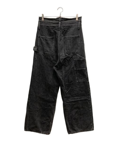 doublet（ダブレット）doublet (ダブレット) SILK DENIM PANT CUT OFF JUMPSUIT ブラック サイズ:Sの古着・服飾アイテム