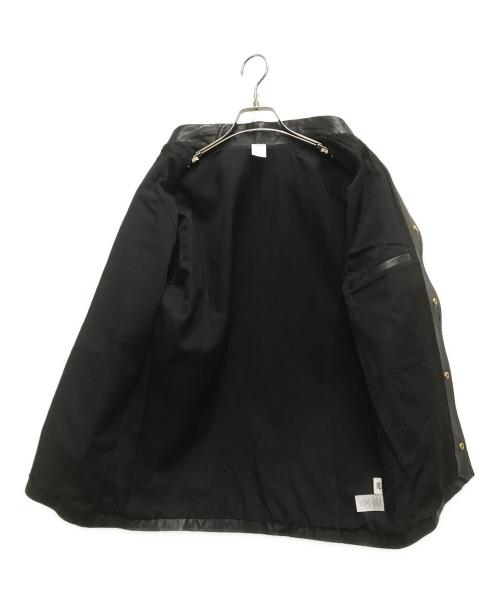 JJJJound（ジョウンド）JJJJound (ジョウンド) ECCO Leather Coach Jacket ブラック サイズ:Sの古着・服飾アイテム