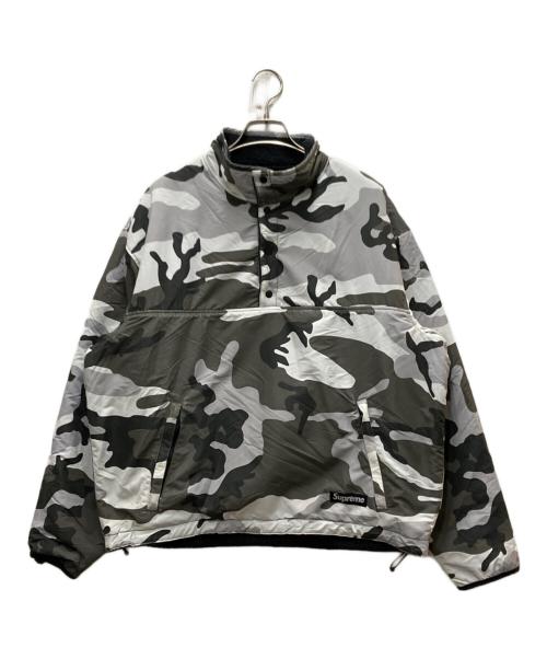 SUPREME（シュプリーム）Supreme (シュプリーム) Polartec Shearling Reversible グレー×ホワイト サイズ:Mの古着・服飾アイテム