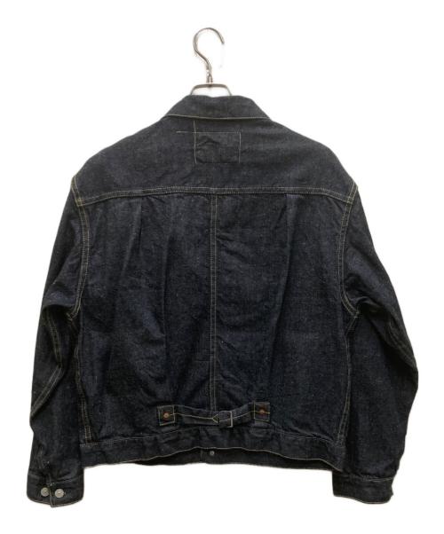 gold（ゴールド）gold (ゴールド) 11.5oz DENIM PLEATED BLOUSE インディゴ サイズ:38の古着・服飾アイテム