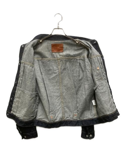 gold（ゴールド）gold (ゴールド) 11.5oz DENIM PLEATED BLOUSE インディゴ サイズ:38の古着・服飾アイテム